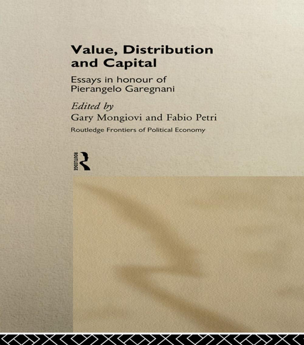 Big bigCover of Value, Distribution and Capital