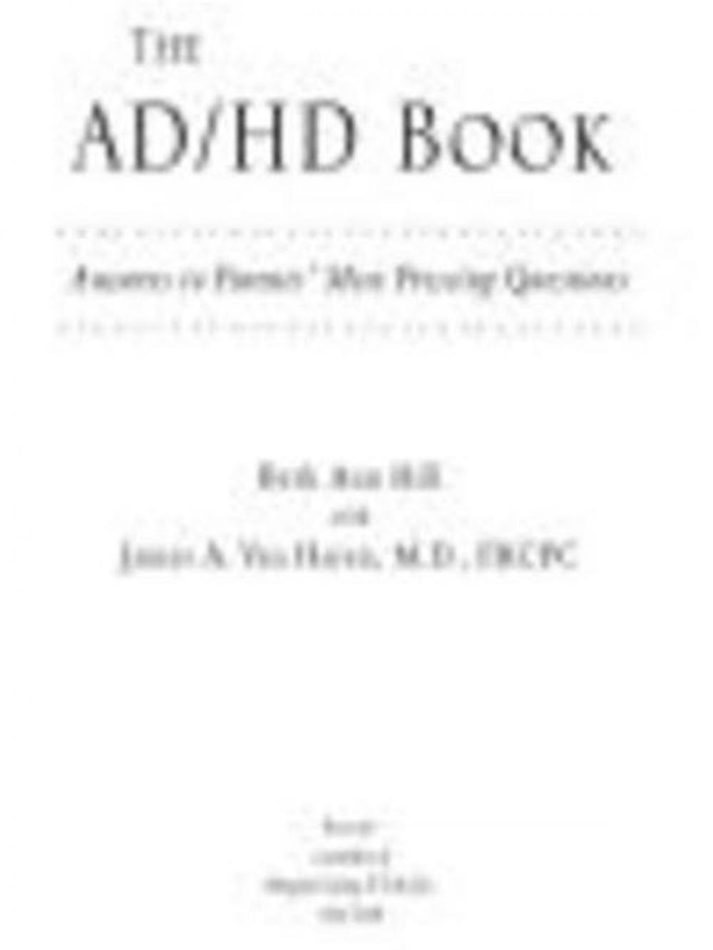 Big bigCover of The ADHD Book