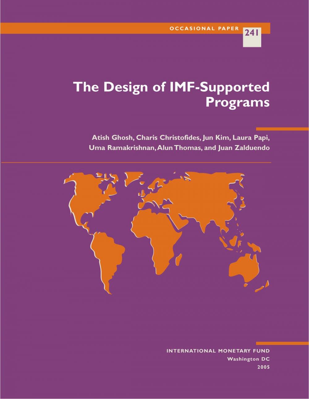 Big bigCover of The Design of IMF-Supported Programs