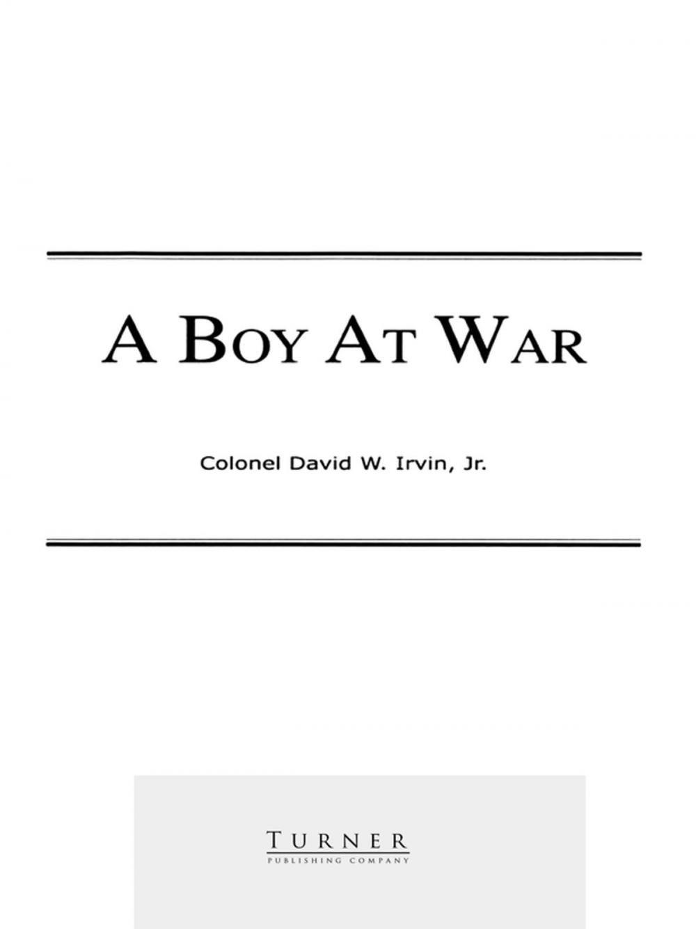 Big bigCover of A Boy at War