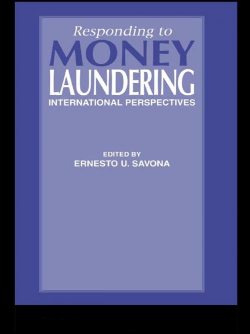 Cover of the book Responding to Money Laundering by Ernesto Savona, Taylor and Francis