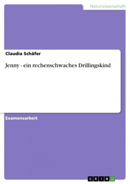 Cover of the book Jenny - ein rechenschwaches Drillingskind by Claudia Schäfer, GRIN Verlag