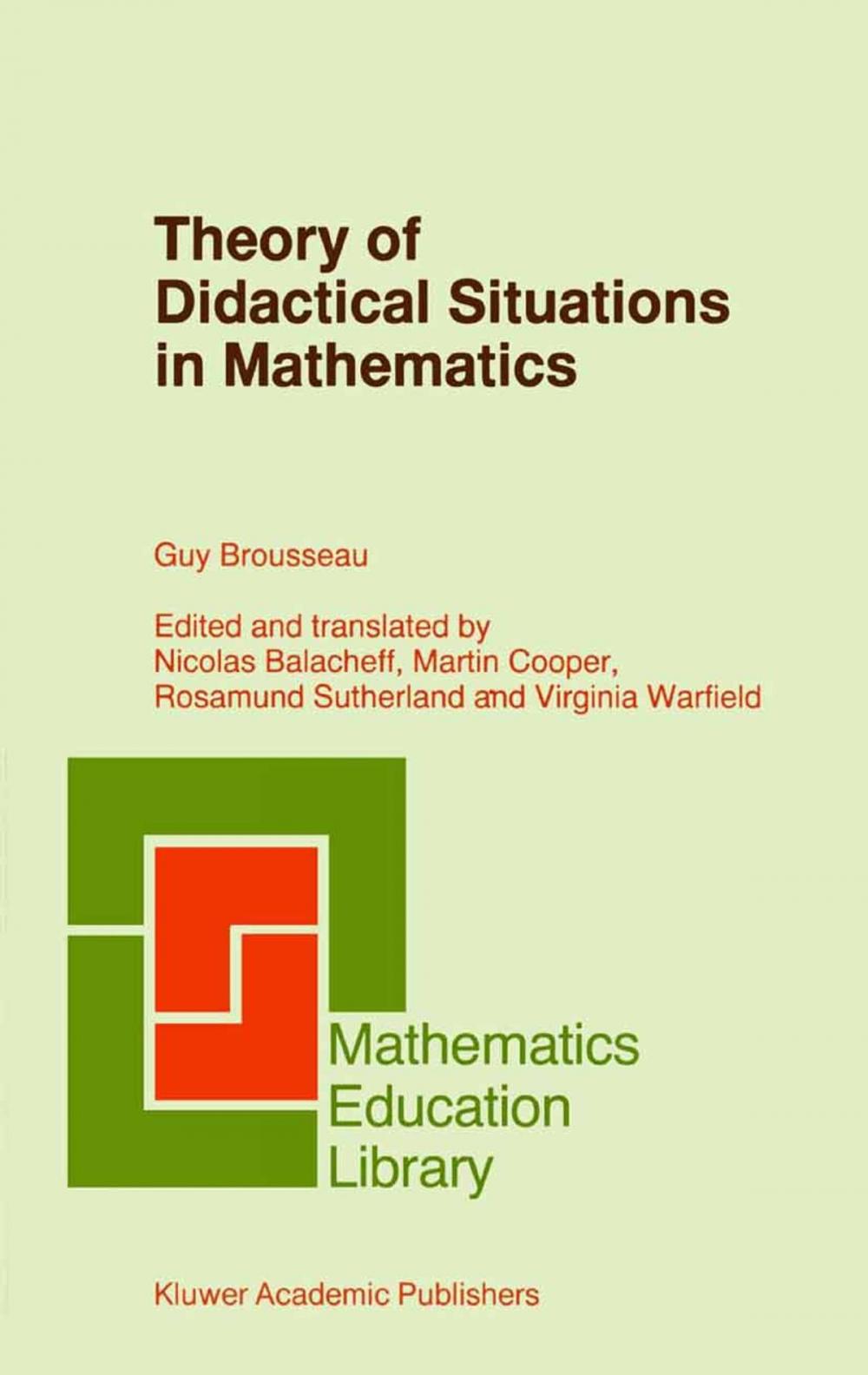 Big bigCover of Theory of Didactical Situations in Mathematics