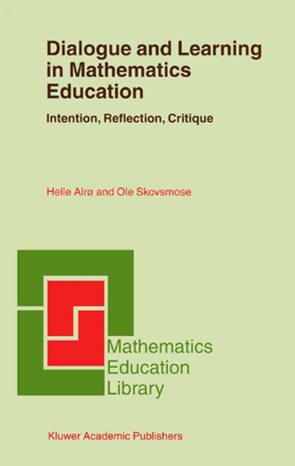 Big bigCover of Dialogue and Learning in Mathematics Education