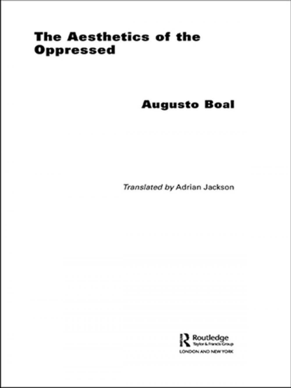 Big bigCover of The Aesthetics of the Oppressed