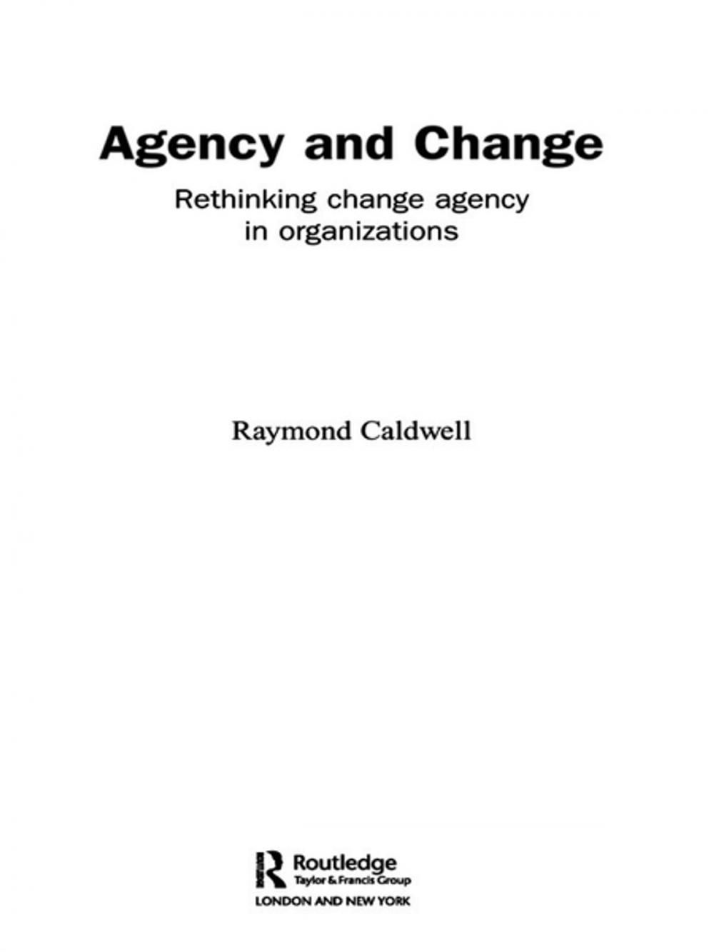 Big bigCover of Agency and Change