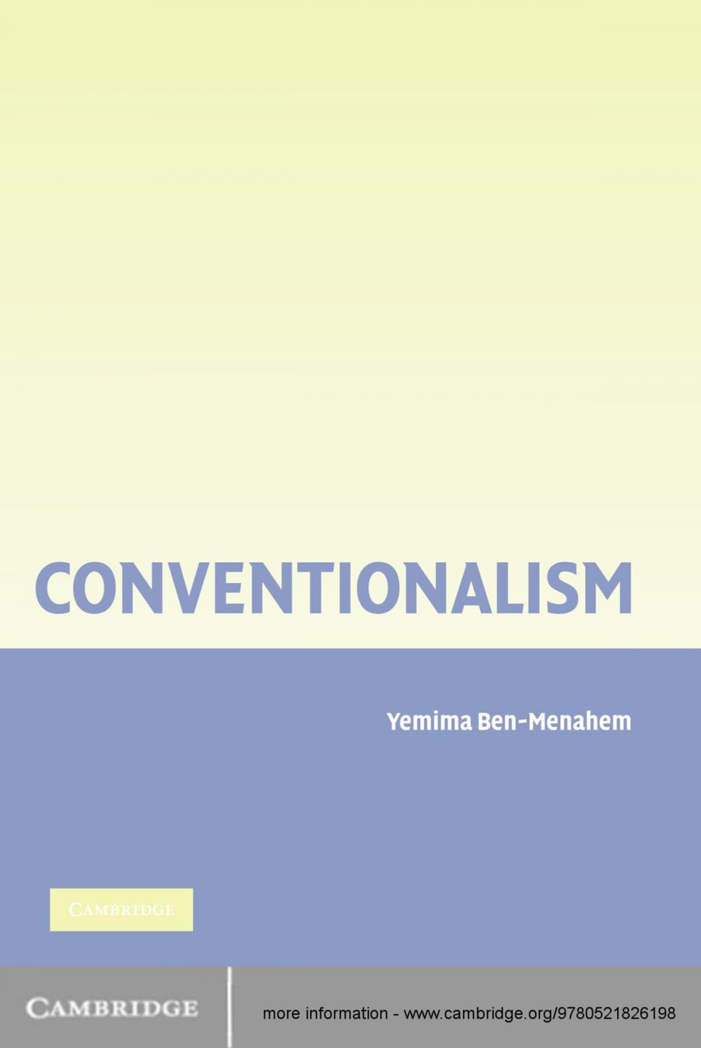 Big bigCover of Conventionalism