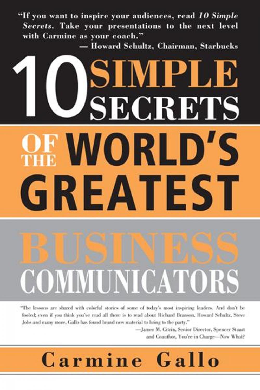 Big bigCover of 10 Simple Secrets of the World's Greatest Business Communicators