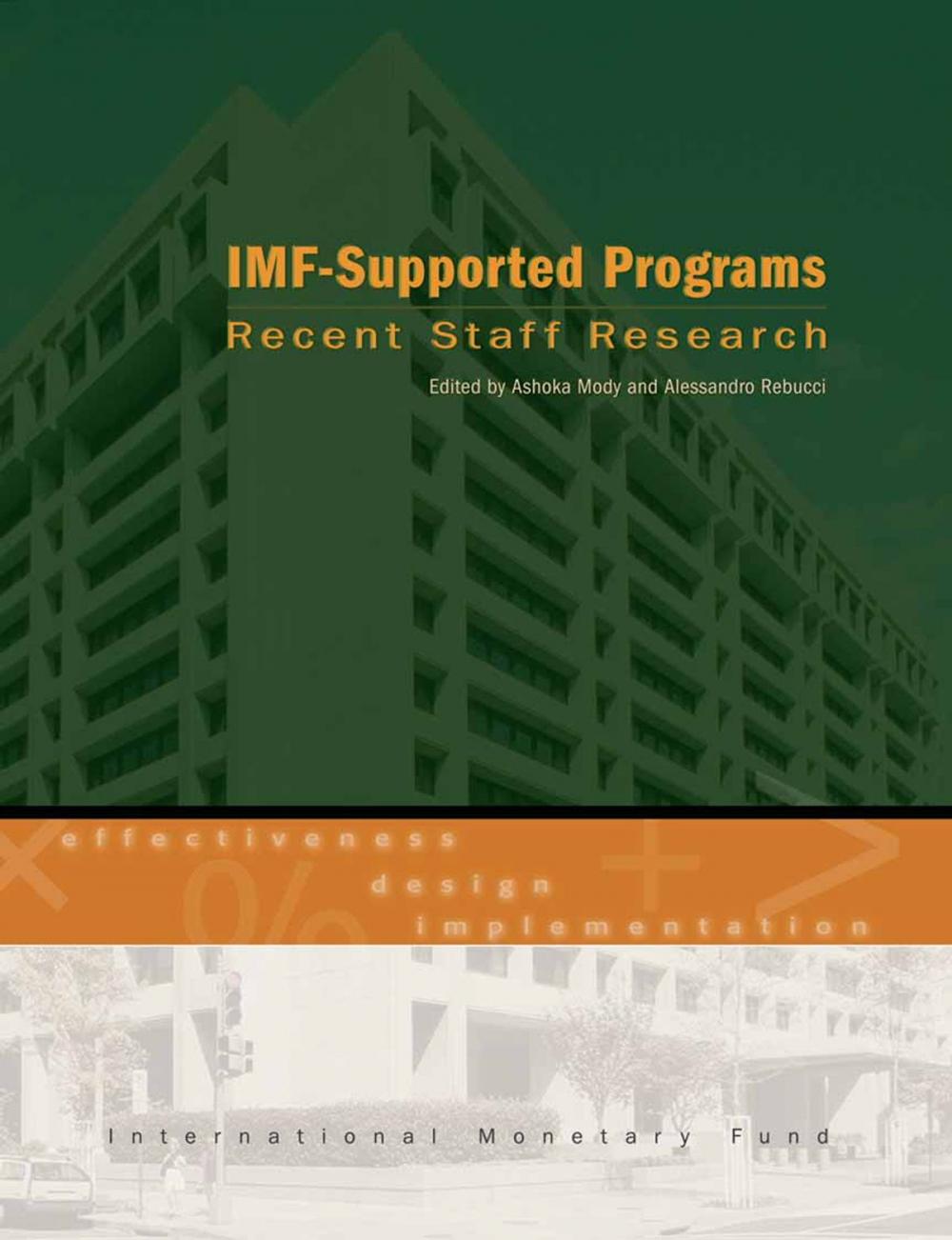 Big bigCover of IMF-Supported Programs: Recent Staff Research