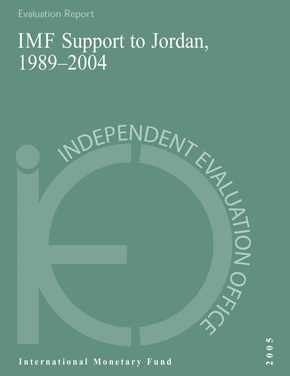 Big bigCover of IEO Report on the Evaluation of IMF Support to Jordan