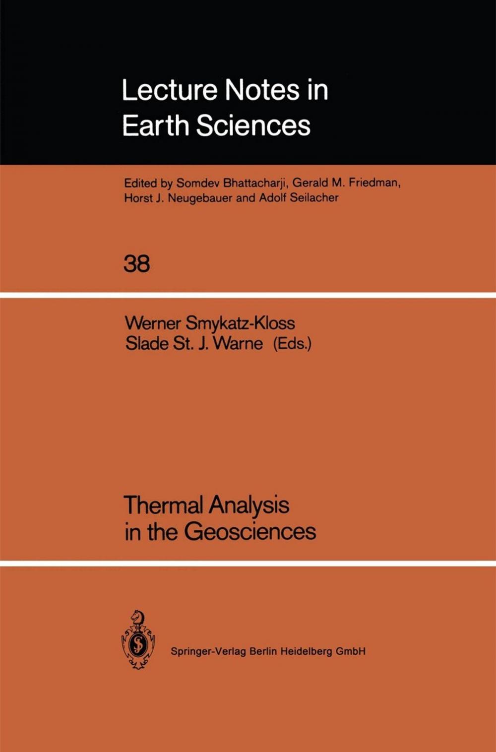 Big bigCover of Thermal Analysis in the Geosciences