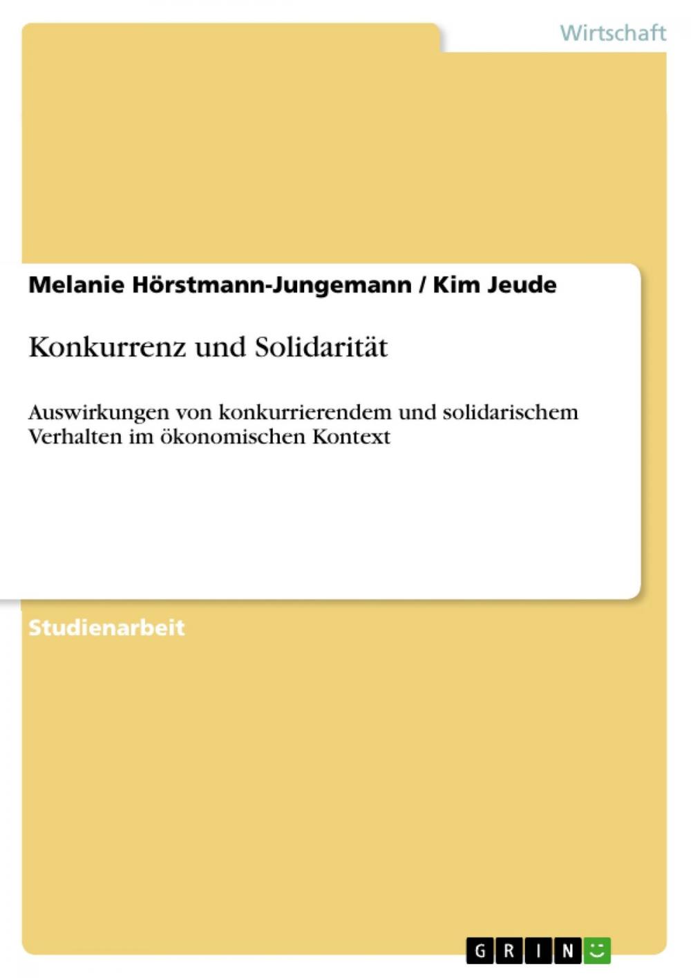 Big bigCover of Konkurrenz und Solidarität