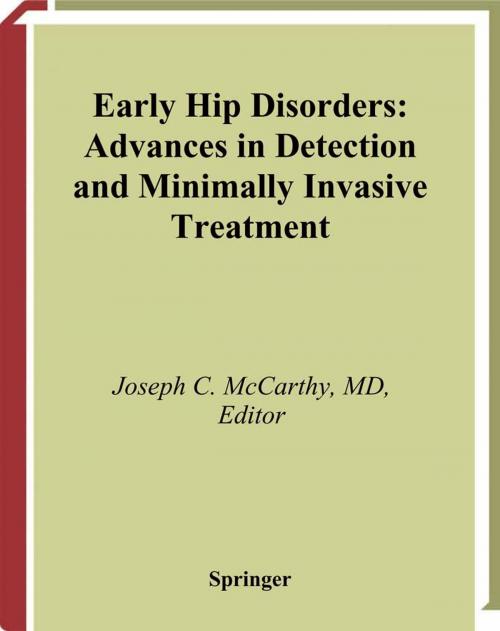 Cover of the book Early Hip Disorders by , Springer New York