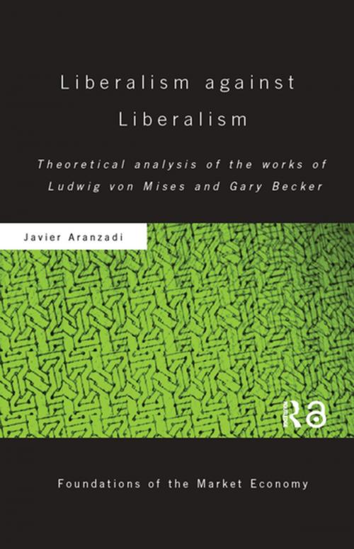 Cover of the book Liberalism against Liberalism by Javier Aranzadi, Taylor and Francis