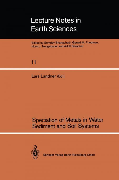 Cover of the book Speciation of Metals in Water, Sediment and Soil Systems by , Springer Berlin Heidelberg