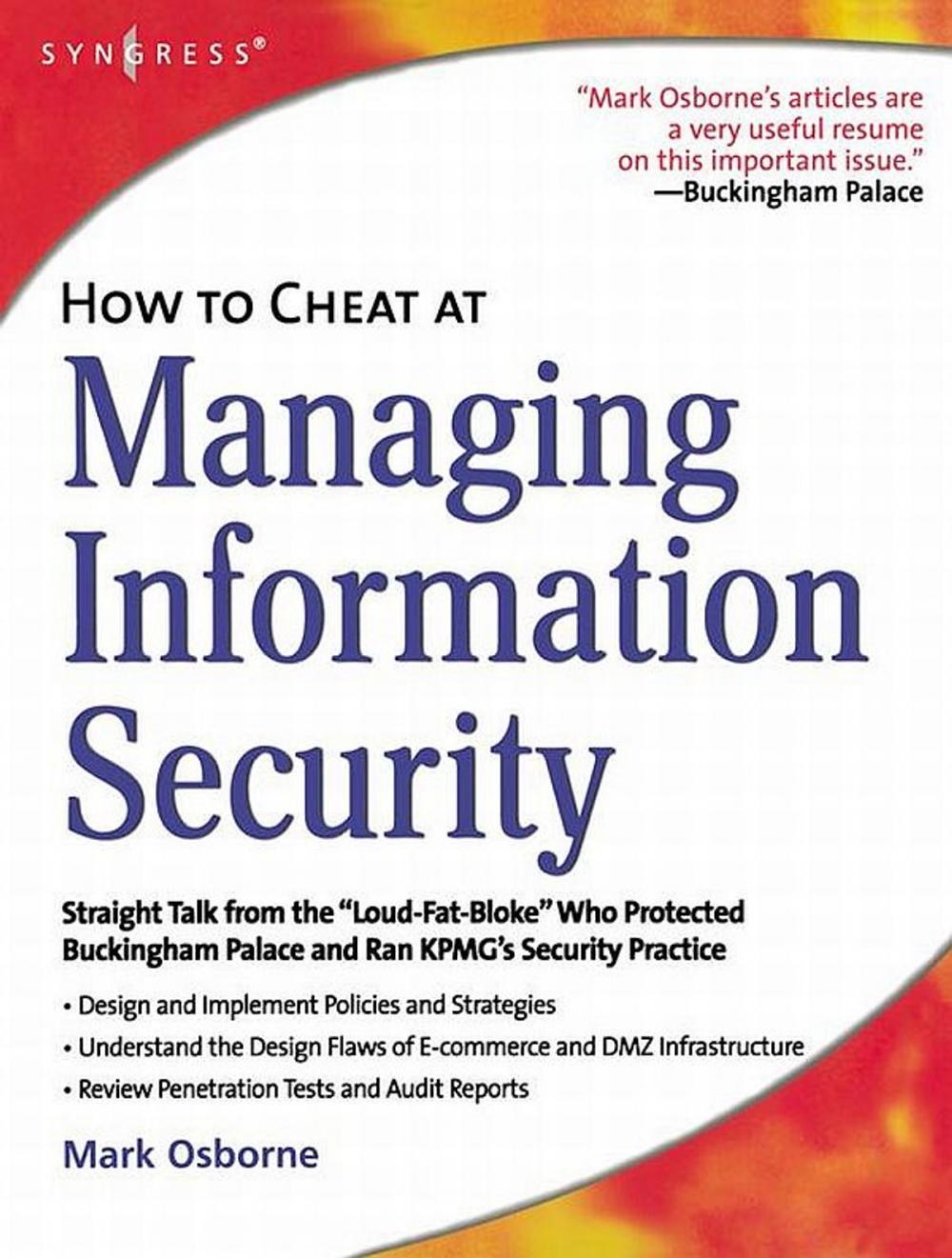 Big bigCover of How to Cheat at Managing Information Security