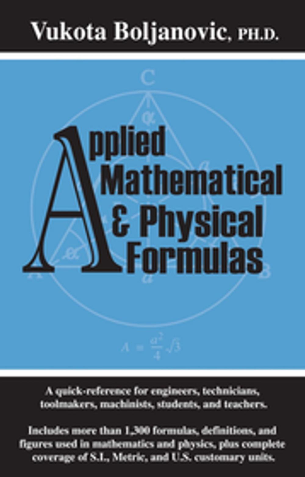 Big bigCover of Applied Mathematical and Physical Formulas Pocket Reference