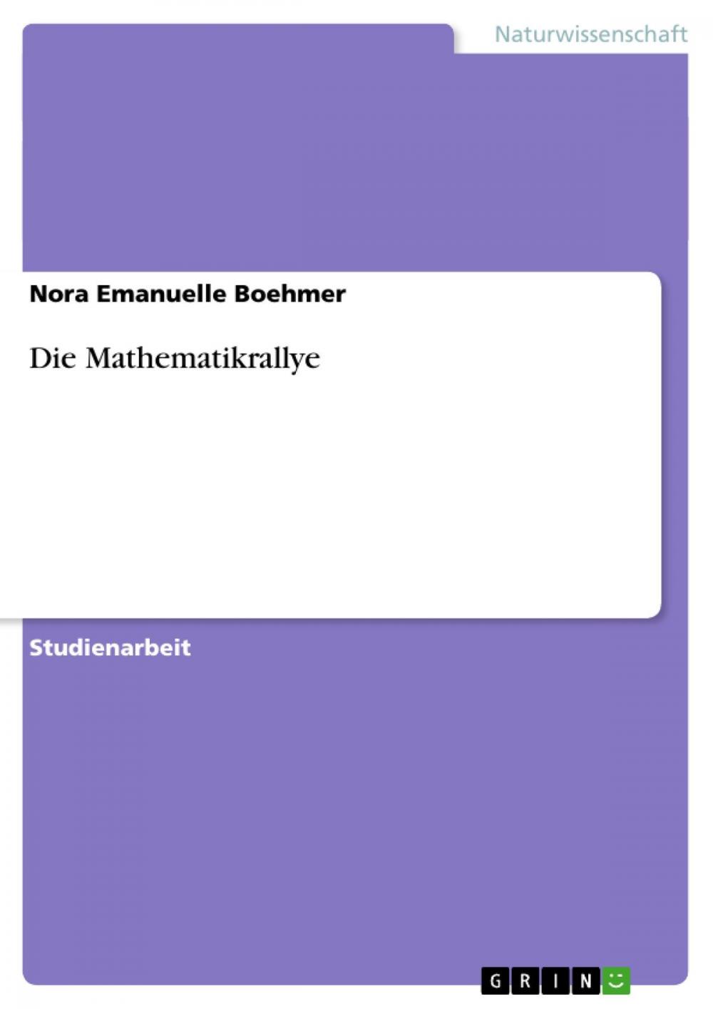 Big bigCover of Die Mathematikrallye