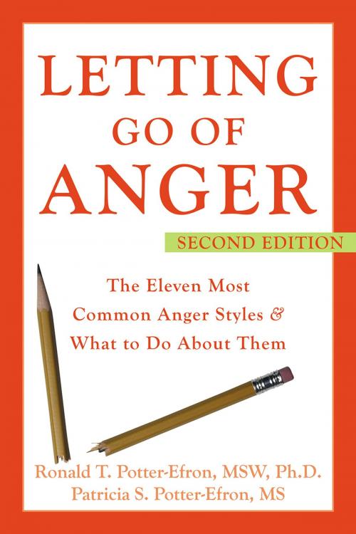 Cover of the book Letting Go of Anger by Patricia Potter-Efron, MS, Ronald Potter-Efron, MSW, PhD, New Harbinger Publications