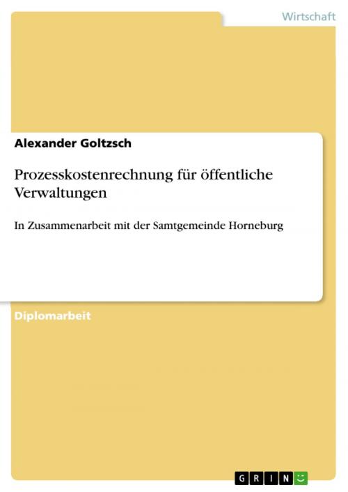 Cover of the book Prozesskostenrechnung für öffentliche Verwaltungen by Alexander Goltzsch, GRIN Verlag