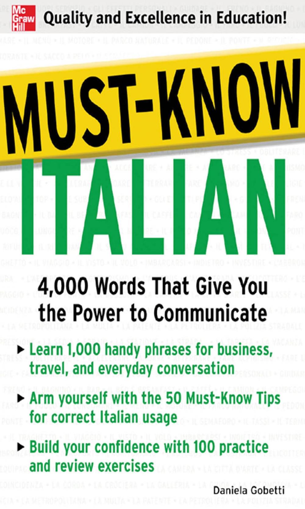 Big bigCover of Must-Know Italian : 4,000 Words That Give You the Power to Communicate: 4,000 Words That Give You the Power to Communicate