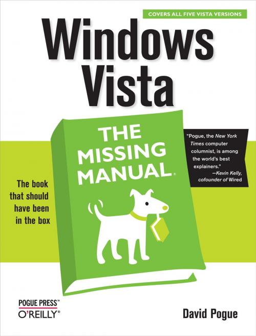 Cover of the book Windows Vista: The Missing Manual by David Pogue, O'Reilly Media