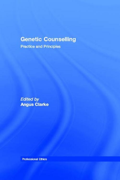 Cover of the book Genetic Counselling by , Taylor and Francis