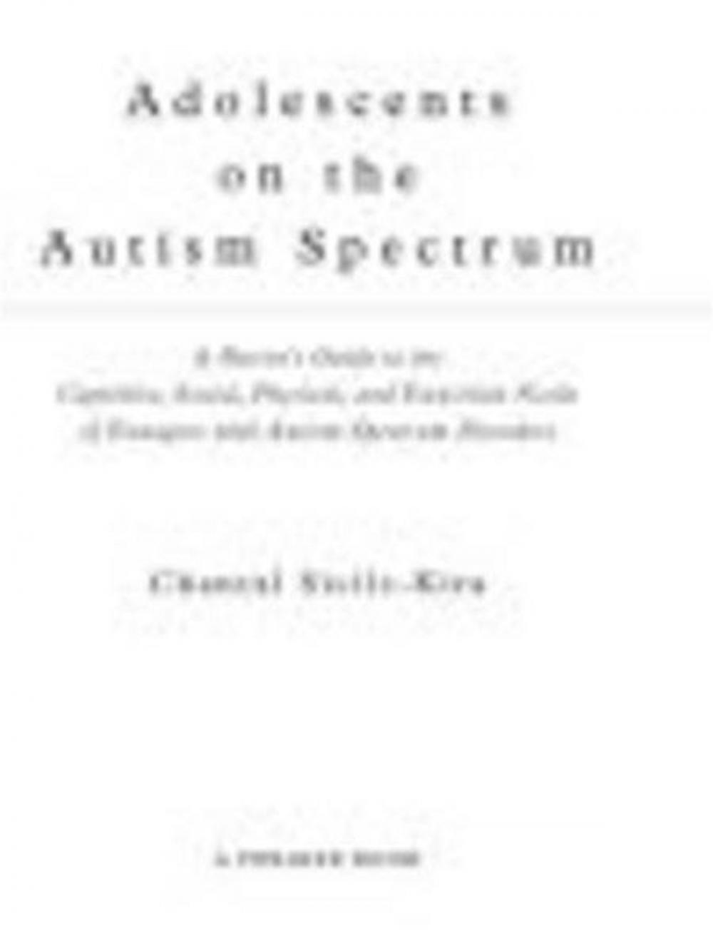 Big bigCover of Adolescents on the Autism Spectrum