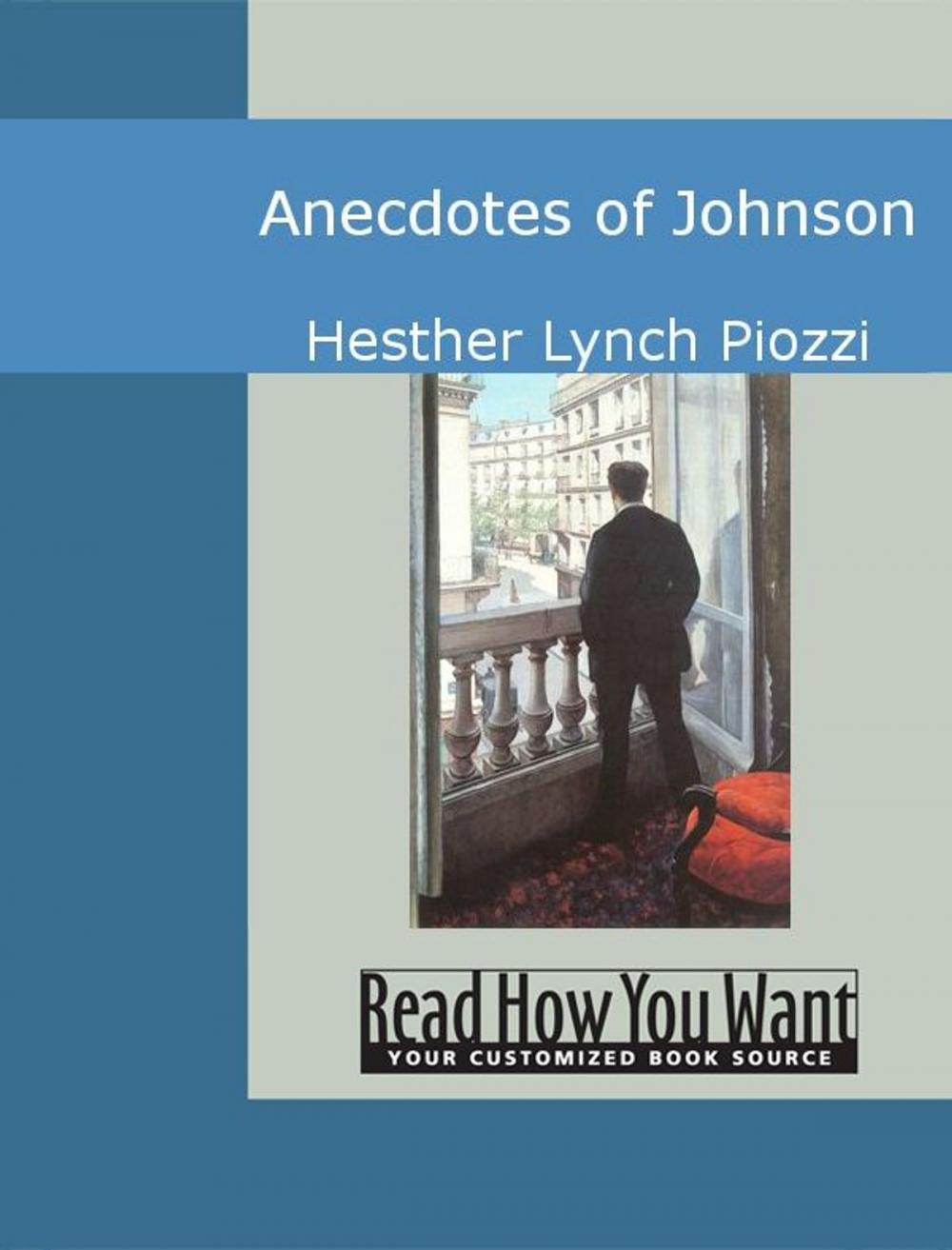 Big bigCover of Anecdotes Of Johnson