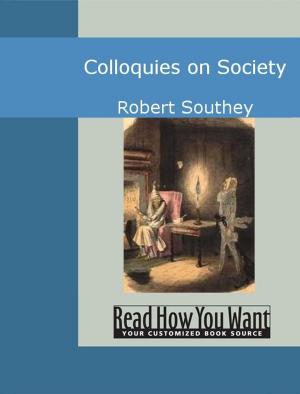 Cover of the book Colloquies On Society by Ingraham Joseph Holt