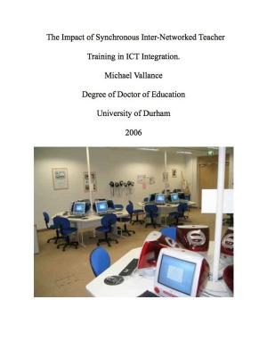 Cover of The Impact of Synchronous Inter-Networked Teacher Training in ICT Integration.