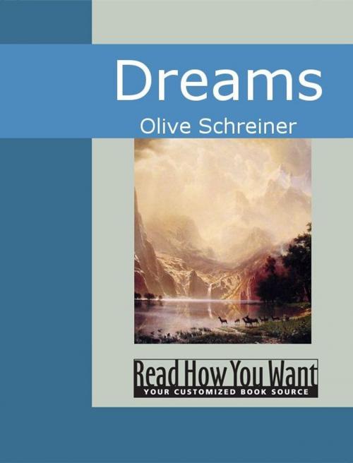 Cover of the book Dreams by Schreiner, Olive, ReadHowYouWant