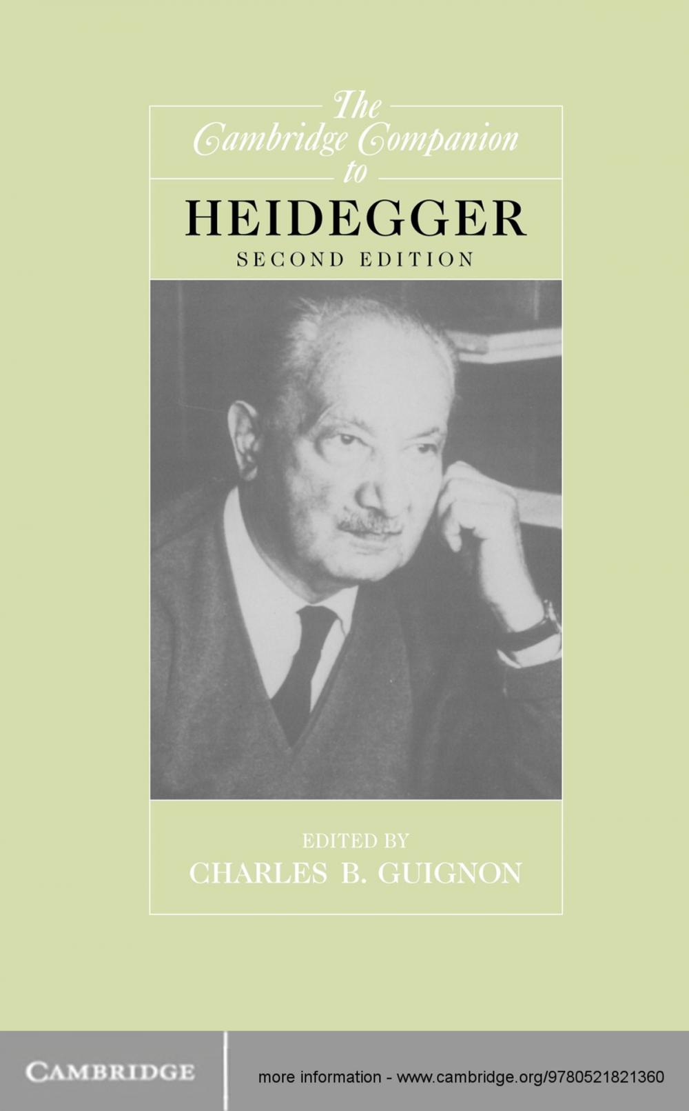 Big bigCover of The Cambridge Companion to Heidegger