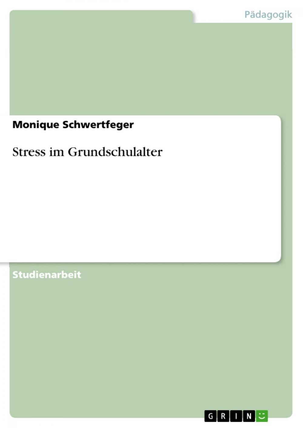 Big bigCover of Stress im Grundschulalter