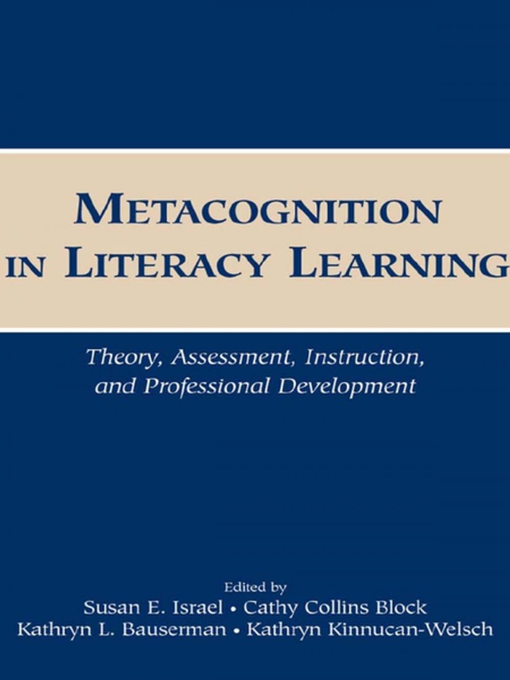 Big bigCover of Metacognition in Literacy Learning