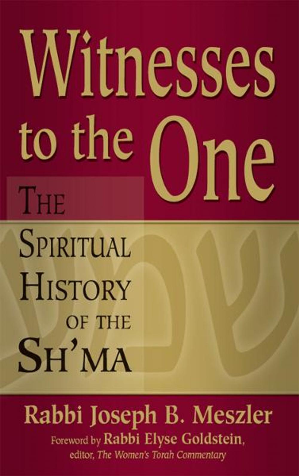 Big bigCover of Witnesses to the One: The Spiritual History of the Sh'ma