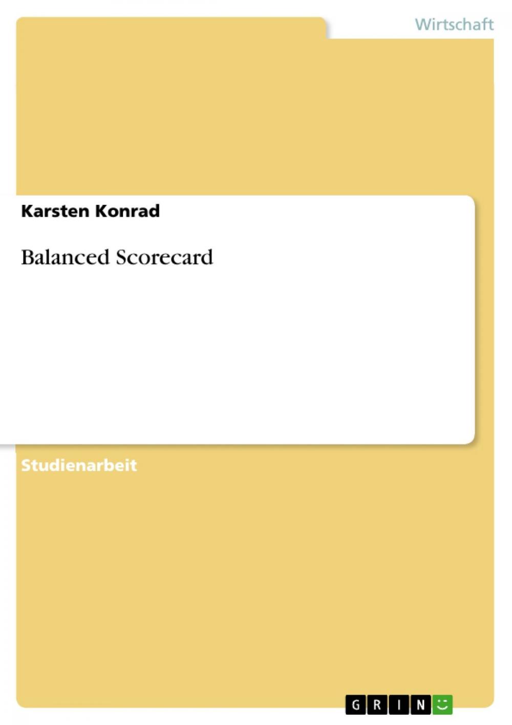 Big bigCover of Balanced Scorecard