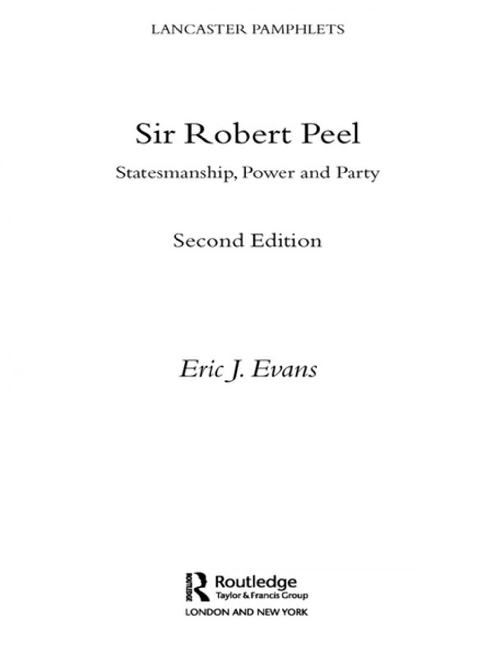 Big bigCover of Sir Robert Peel