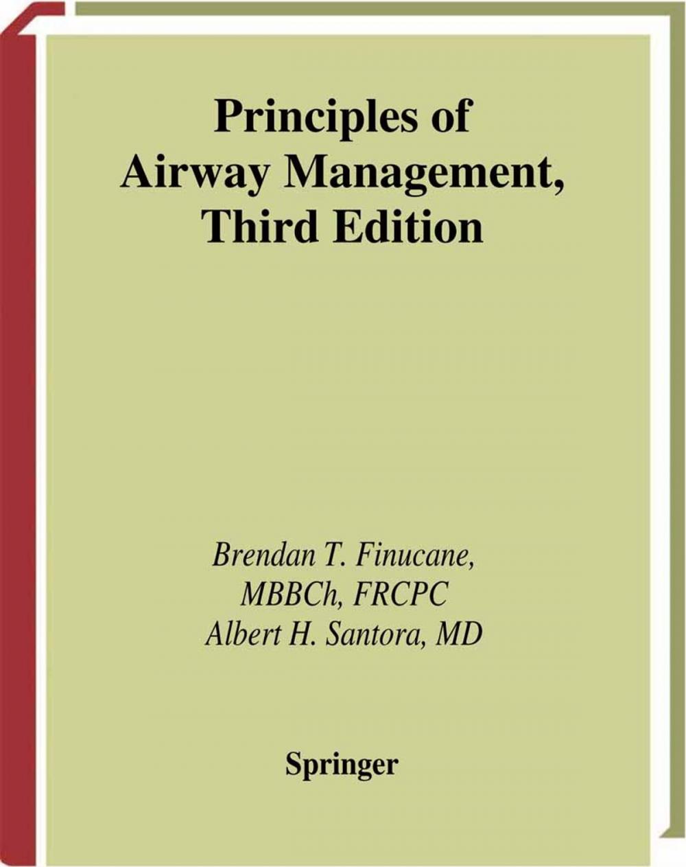 Big bigCover of Principles of Airway Management