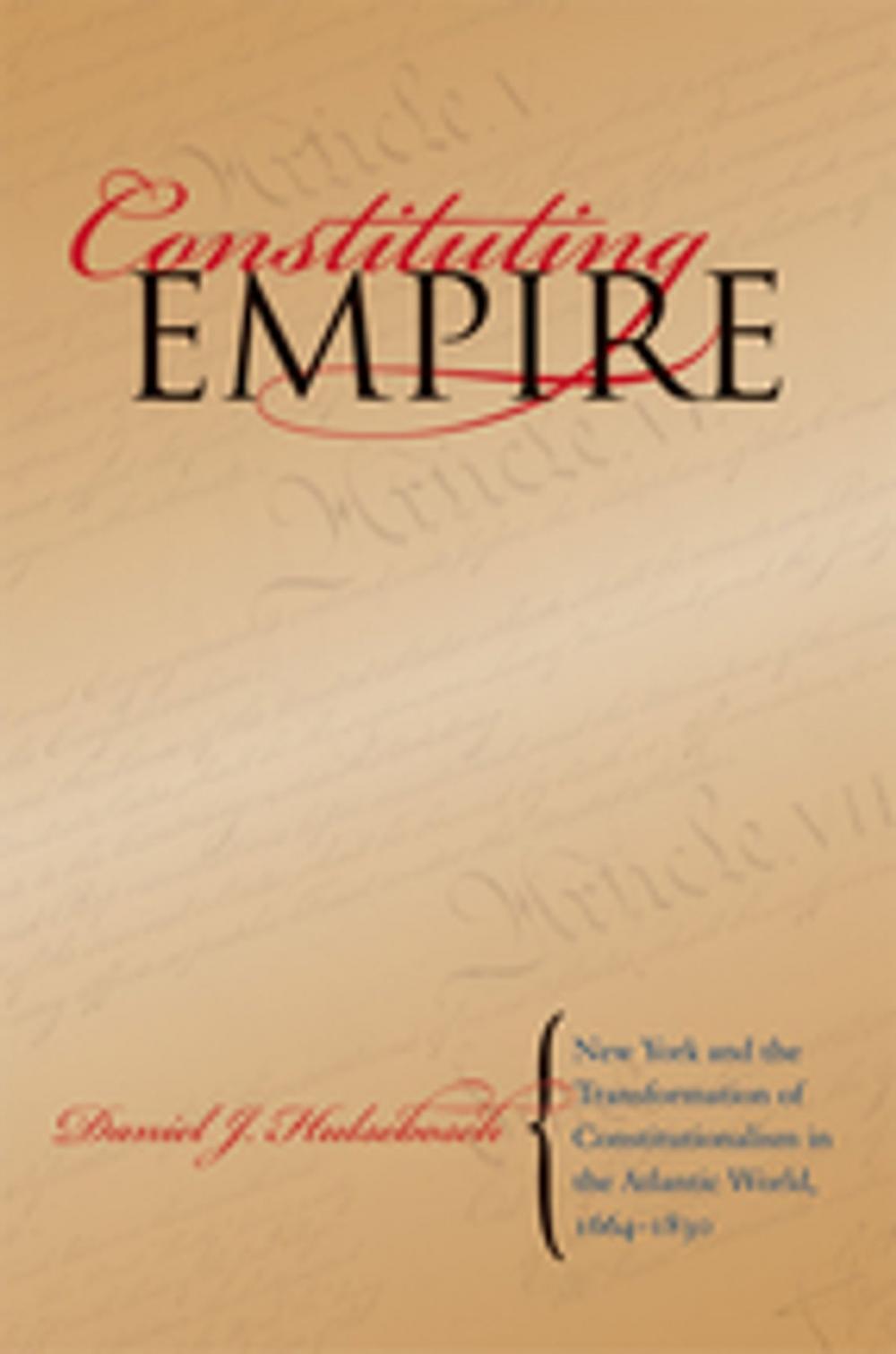 Big bigCover of Constituting Empire