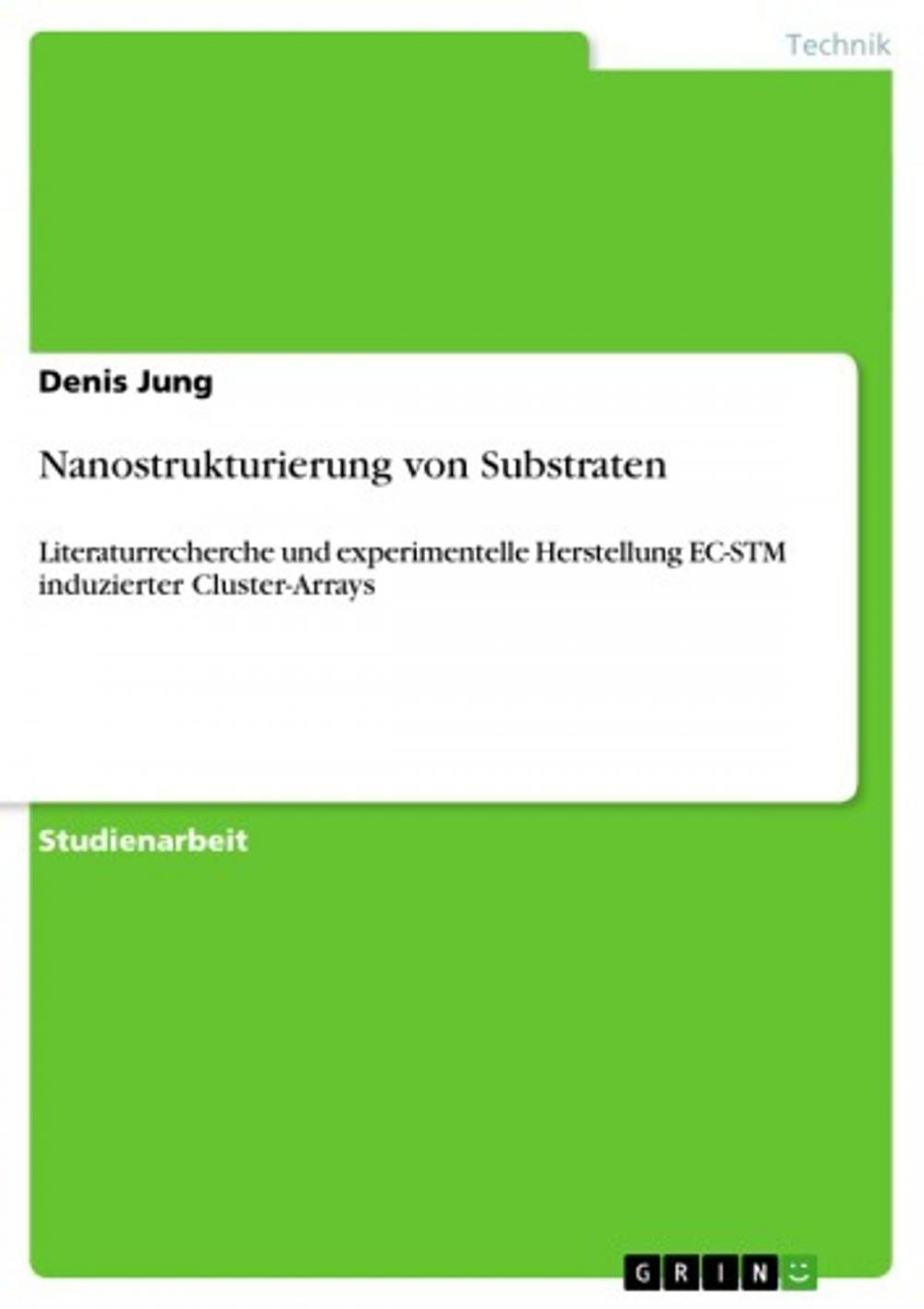 Big bigCover of Nanostrukturierung von Substraten