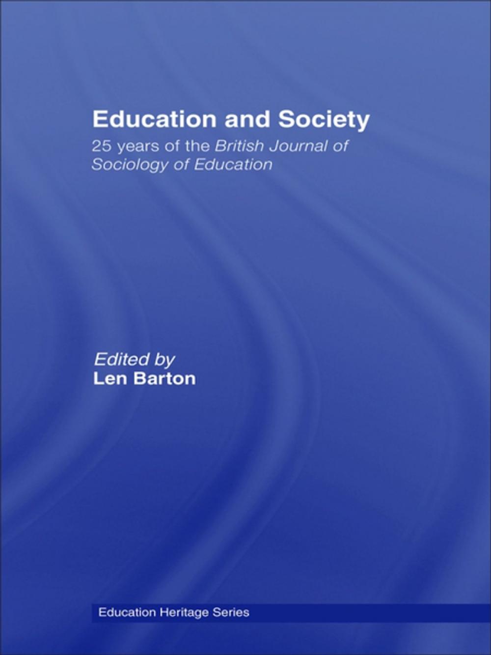 Big bigCover of Education and Society