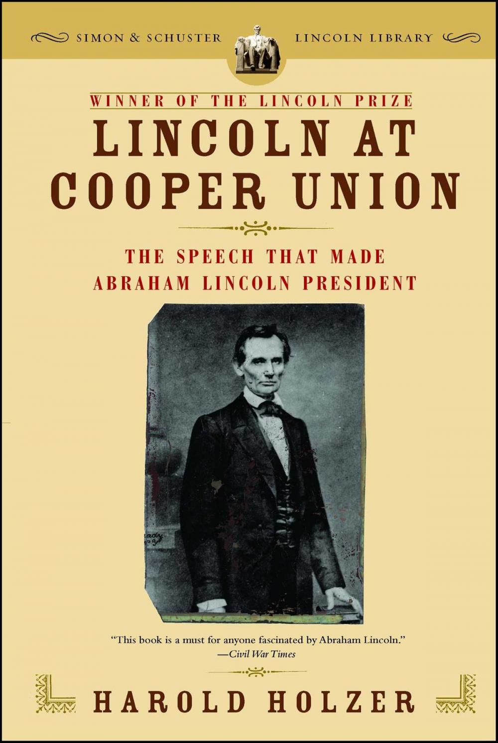 Big bigCover of Lincoln at Cooper Union