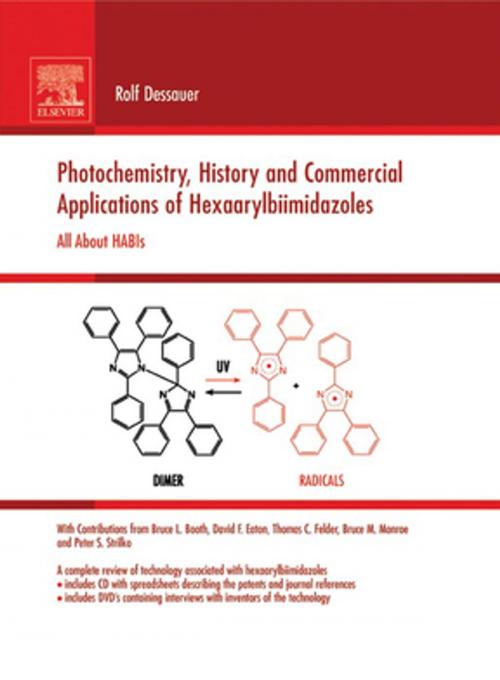 Cover of the book Photochemistry, History and Commercial Applications of Hexaarylbiimidazoles by Rolf Dessauer, Elsevier Science