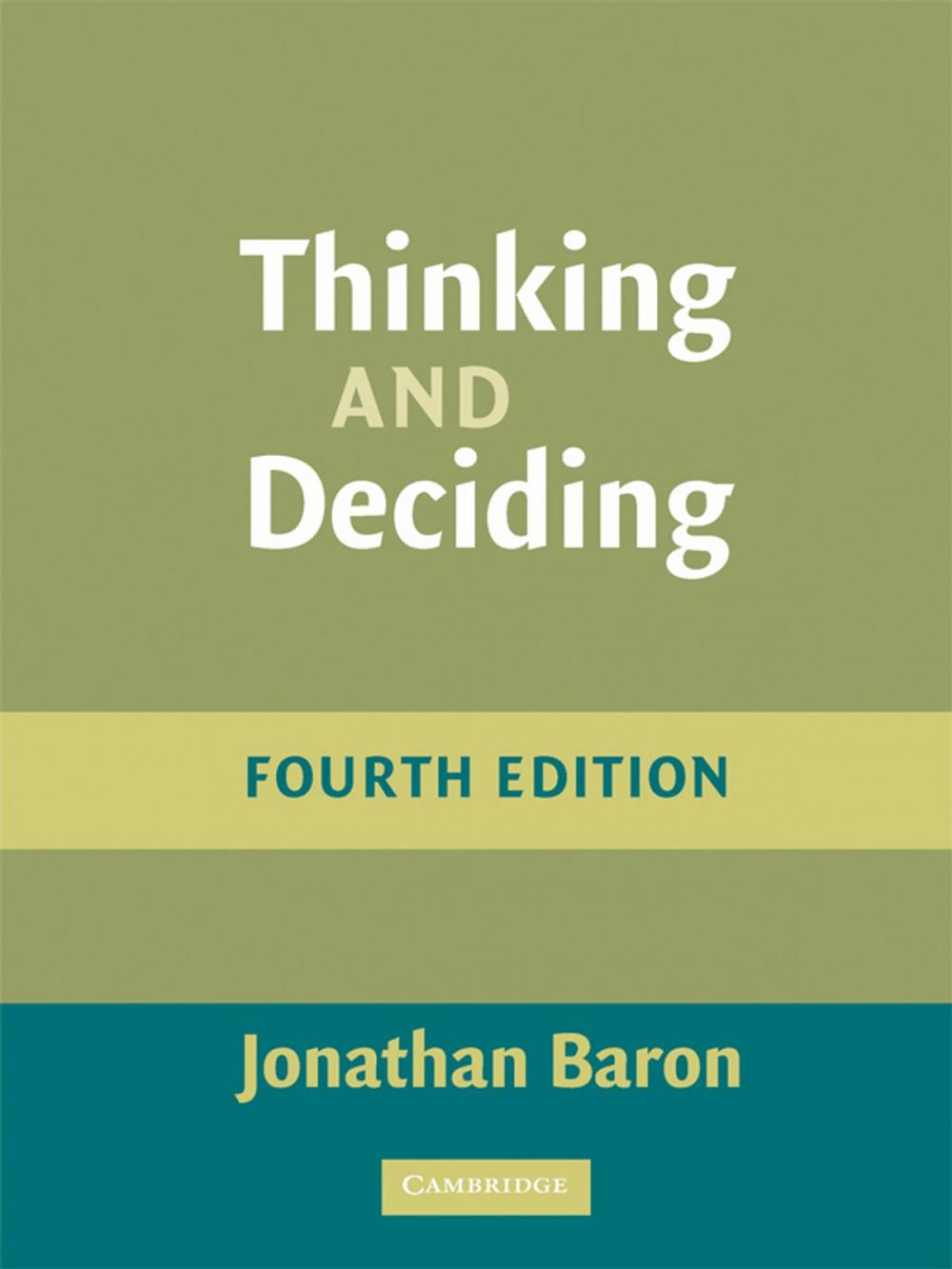 Big bigCover of Thinking and Deciding