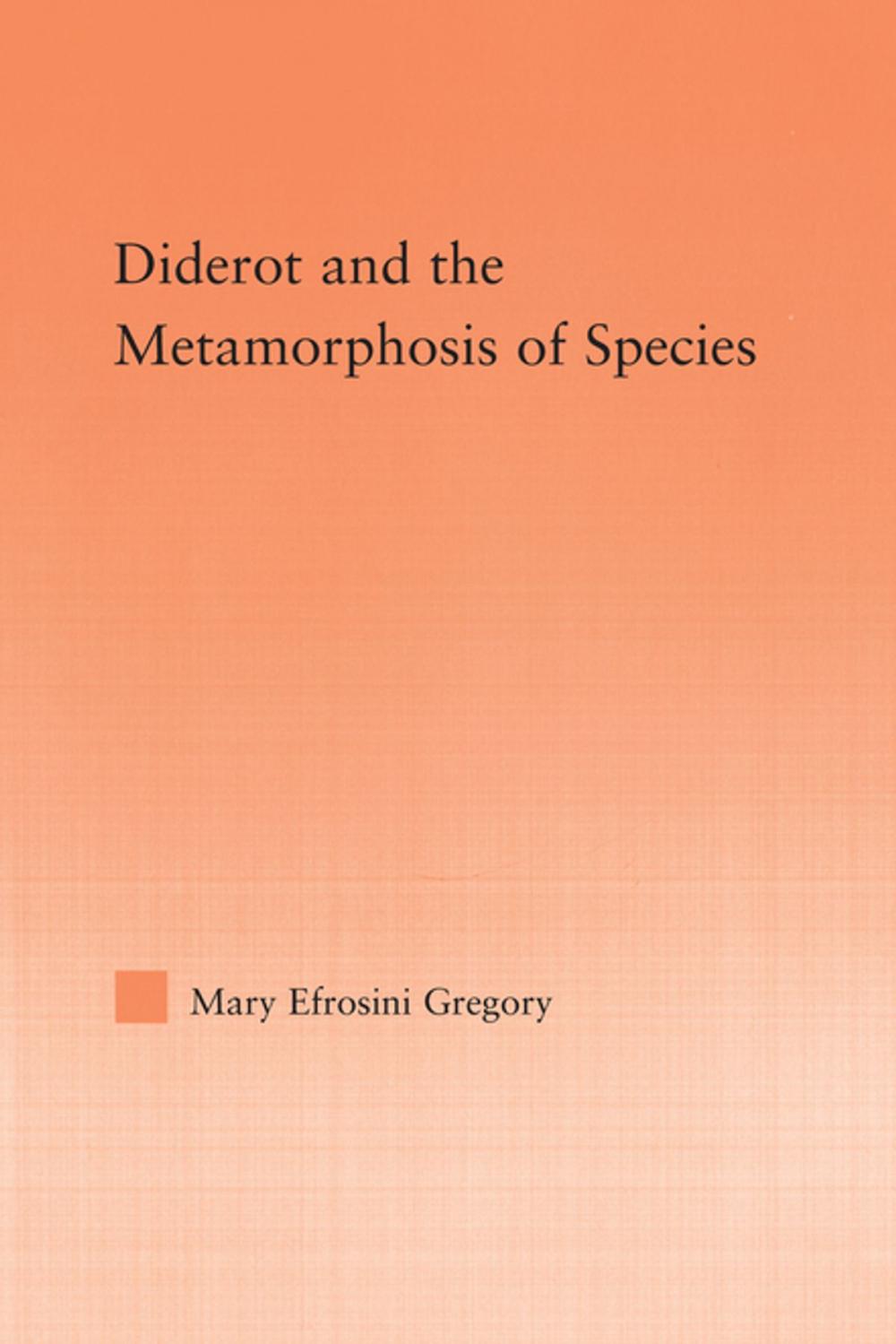 Big bigCover of Diderot and the Metamorphosis of Species