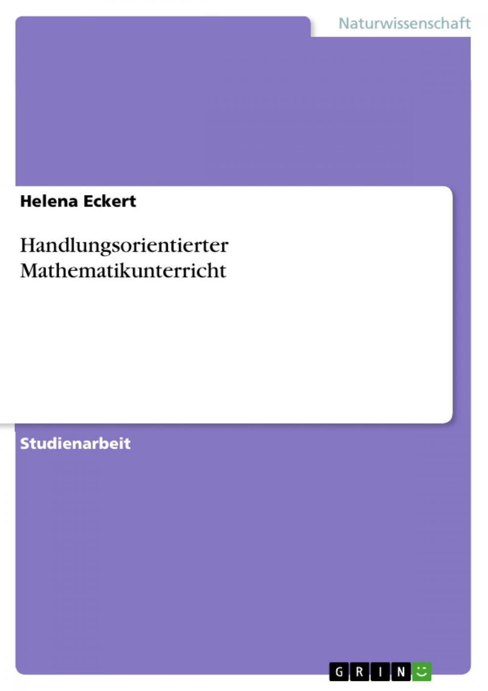 Big bigCover of Handlungsorientierter Mathematikunterricht