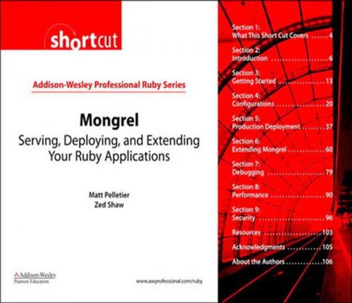 Cover of the book Mongrel (Digital Shortcut) by Matt Pelletier, Zed A. Shaw, Pearson Education