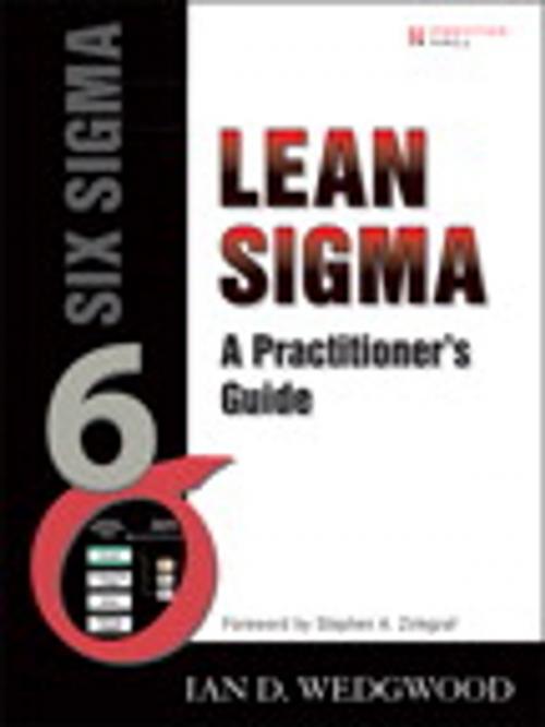 Cover of the book Lean Sigma by Ian D. Wedgwood Ph.D., Pearson Education