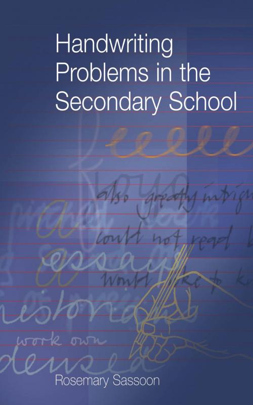 Cover of the book Handwriting Problems in the Secondary School by Rosemary Sassoon, SAGE Publications